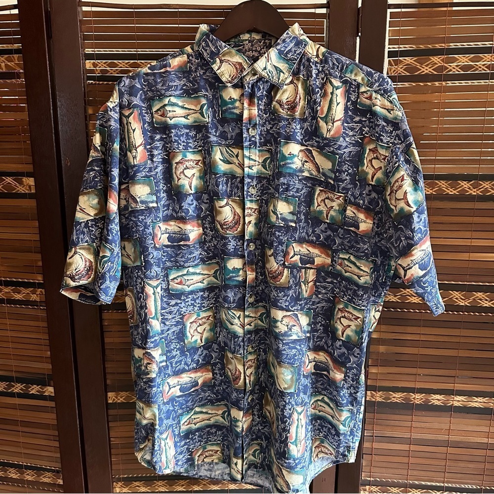🌟3/$20🌟 Bimini Bay outfitters Large 100% cotton button up